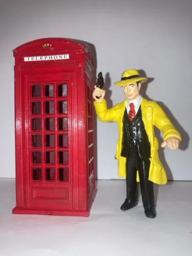 dick tracy - aplause disney e cabine telefônica inglesa ( cofre )!