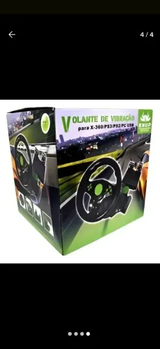 Volante de Vibração para X-360/PS3/PS2/PC USB