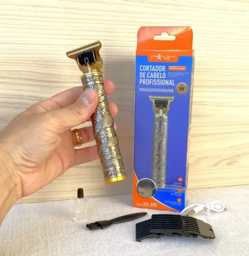 Cortador de Cabelo Profissional Inova KV-390 - Novo na Caixa!