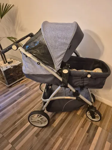 KIT COMPLETO PARA O SEU BEBÊ - CARRINHO + BEBÊ CONFORTO + BASE PARA CARRO