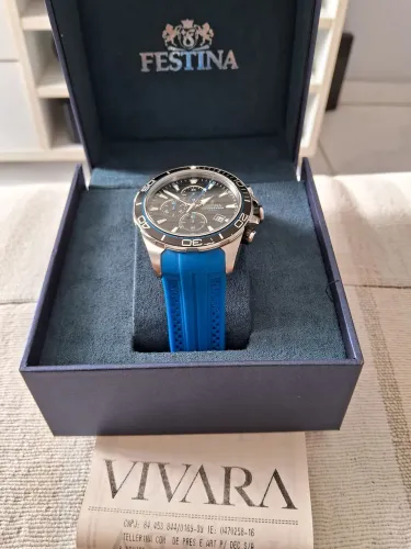 Relógio Festina F20370 Inox e Silocone