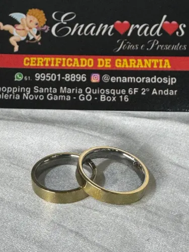 Par de Alianças de moeda antiga