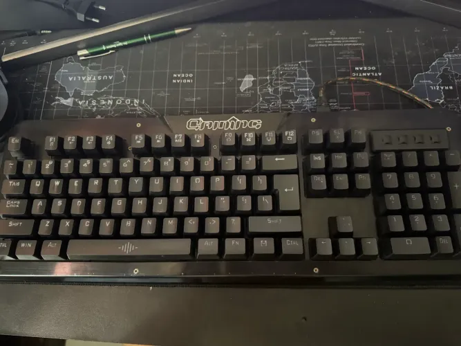 Teclado Mecanico semi novo switch blue
