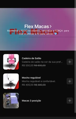 Flex Macas - Cadeiras, Mocho e Macas