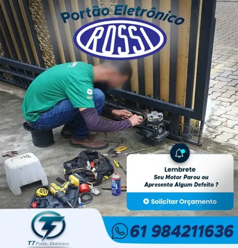 Portão Eletrônico Rossi - Samambaia - Conserto e Manutenção Motor Rossi