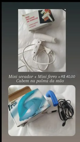 Secador e ferro de viagem