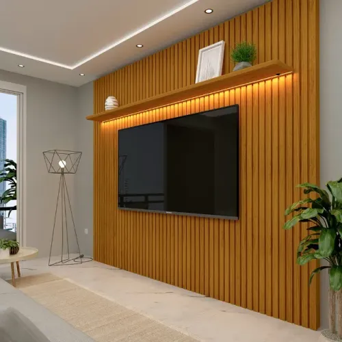 Painel Nobre TV até 85" MDF c Led . Pronta Entrega!