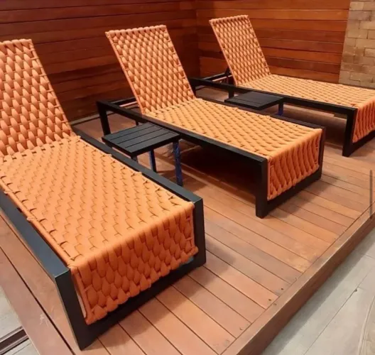 Cadeira espreguiçadeira móveis área de piscina 