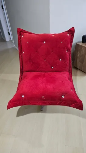 Poltrona Giratória Vermelha