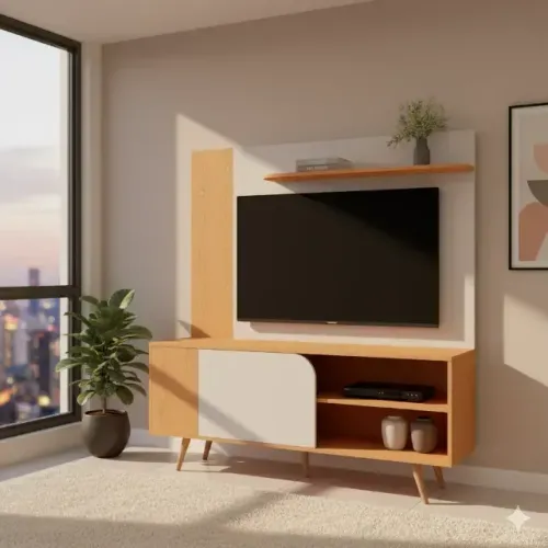 Novo Rack com painel Elegante e sofisticado