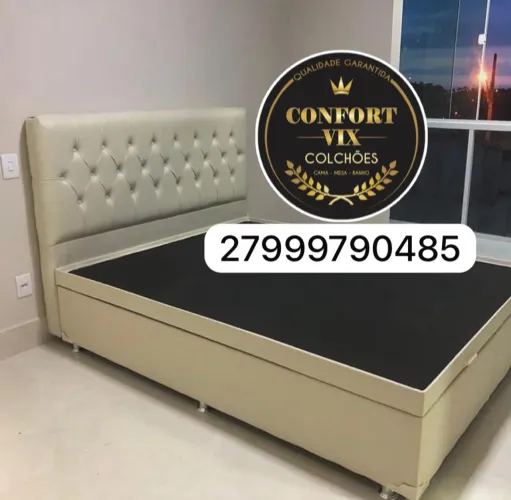 Box Baú Casal Confort Vix - Novo