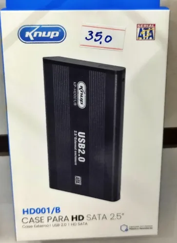 Case Para Hd Externo Sata 2,5 Usb 2.0 Metal Slim 