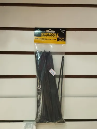 Abraçadeira de Nylon 3,6mm x 200mm - Pacote com 100 unidades | Startools