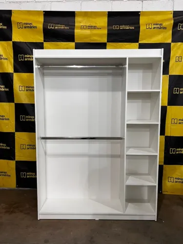 Cabideiro em MDF Com nichos  182x130x30