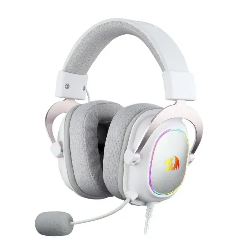 Headset Gamer Redragon Zeus X White Led RGB Surround 7.1 USB - WZetta