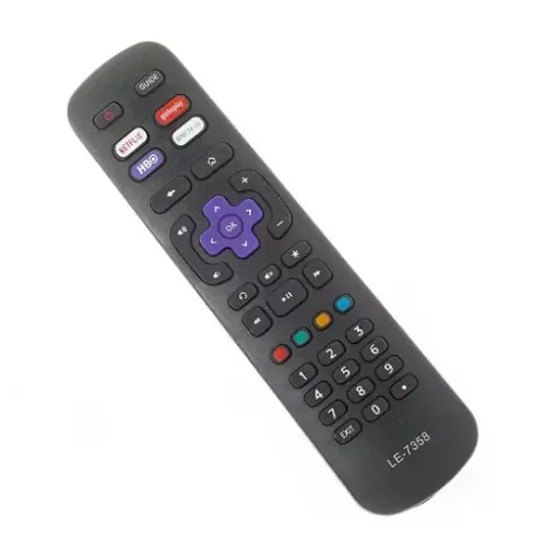 Controle Remoto Tv Roku Aoc TCL Semp Netflix/Deezer Le-7246