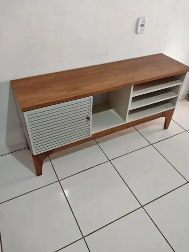 Rack Bancada 1,36m 1 Porta para TV até 60" (Novo) Entrega Grátis! 