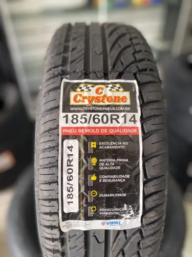 Pneu Remold Crystone 185/60R14 - Alta Qualidade