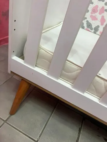 kit infantil berço com colchão + velotrol