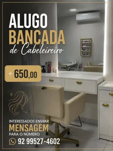 Alugo bancada de cabeleireiro(a)