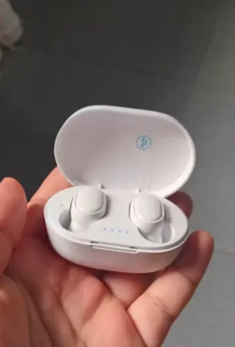 A6S Fone de ouvido sem fio Bluetooth auricular com microfone e estojo portátil