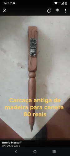 Caneta antiga madeira