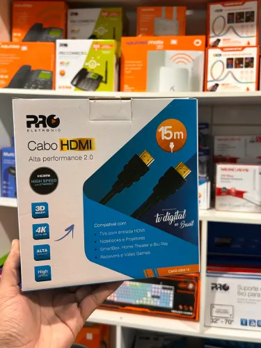 Cabo Hdmi 15 Metros 2.0 Ultra Rápido - Resolução 4K ( Promoção )
