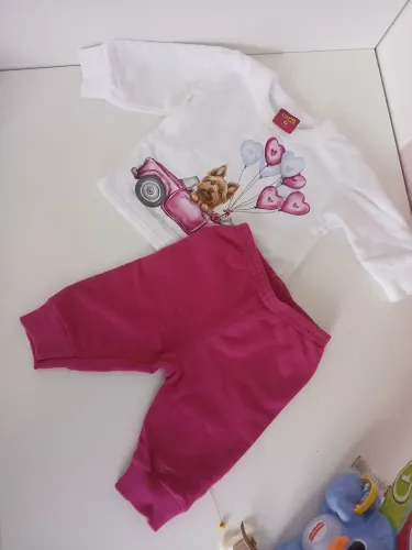 Conjunto moletom kyly 3 a 6 meses menina