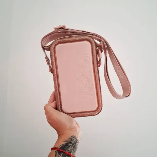 Melissa Link Bag Rosa Glitter - Bolsa Transversal / Phone Bag (Nova)