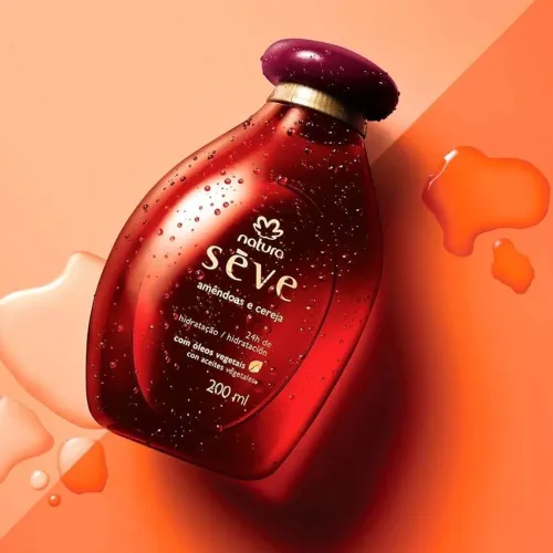 Óleo Desodorante Corporal Amêndoas e Cereja Sève - 200ml - Natura