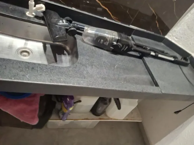 Aspirador de pó queimado