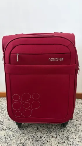 Mala de Viagem American Tourister Eclipse Spinner Vinho - 4 Rodas 360°