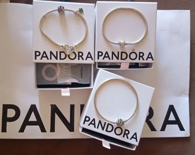 3 pulseira Pandora original usada 4 vzs apenas