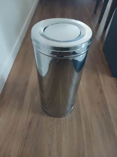Lixeira inox 50lts