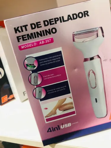 Depilador Elétrico Feminino - Pelos Corpo Nariz Sobrancelhas Rosto