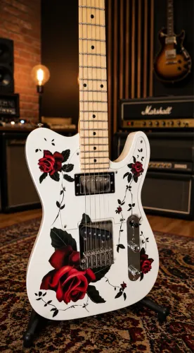 Guitarra Custom Shop Sharon Rose - Luthier - Impecável