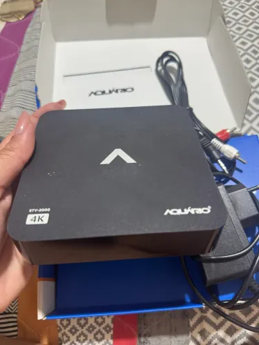 Smart TV Box Aquário STV-2000 4K Completa com Caixa e Controle