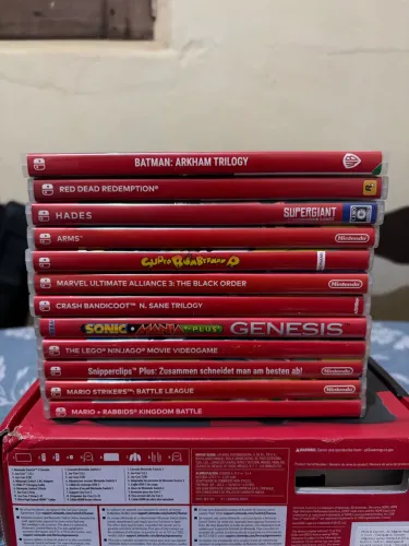Nintendo Switch 2 + 28 Jogos Físicos + Controle + Case | Coleção Completa