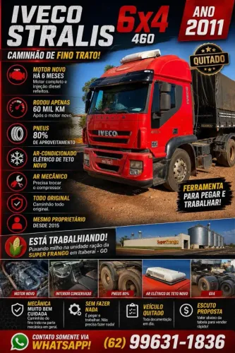 Iveco Strales NR 2011 Tração 6x4 460
