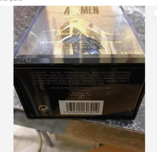 Mugler A Men Gold Edition Eau de Toilette Masculino 100ml Recarregável