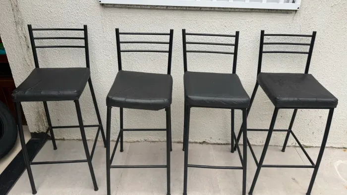 Banco alto Paris Newmetal 75cm