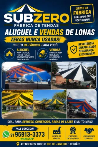 Cobertura lona para quedas 