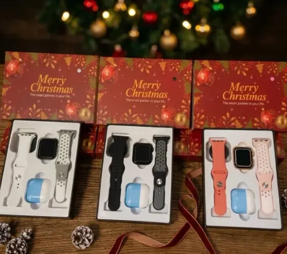 KIT Relógio Smartwatch X8 Max Big/Tela Infinita 1.95+2 Pulseiras+Fone Pro4-Bluetooth 5
