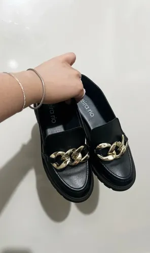 Mocassim Preto Beira Rio - Num: 34