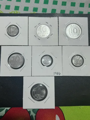 LOTE DE MOEDAS ANTIGAS BRASIL (ANOS 80) - PARA COLEÇÃO ?