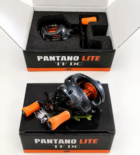 Carretilha top fishing Pantano lite esquerdo Digital Control 10 rolamentos