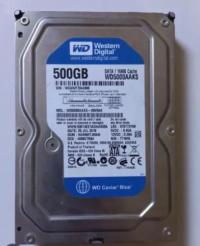 Hd de 500gb com Windows instalado 