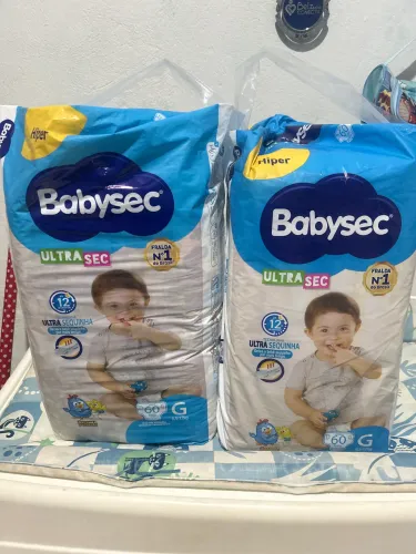 2 Pacotão de fralda BABYSEC ULTRA SEC