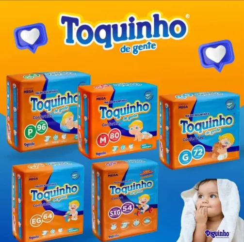 Fraldas infantil Toquinho Confort M-80