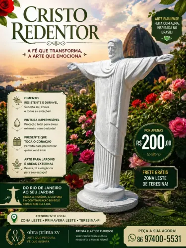 Cristo redentor de cimento